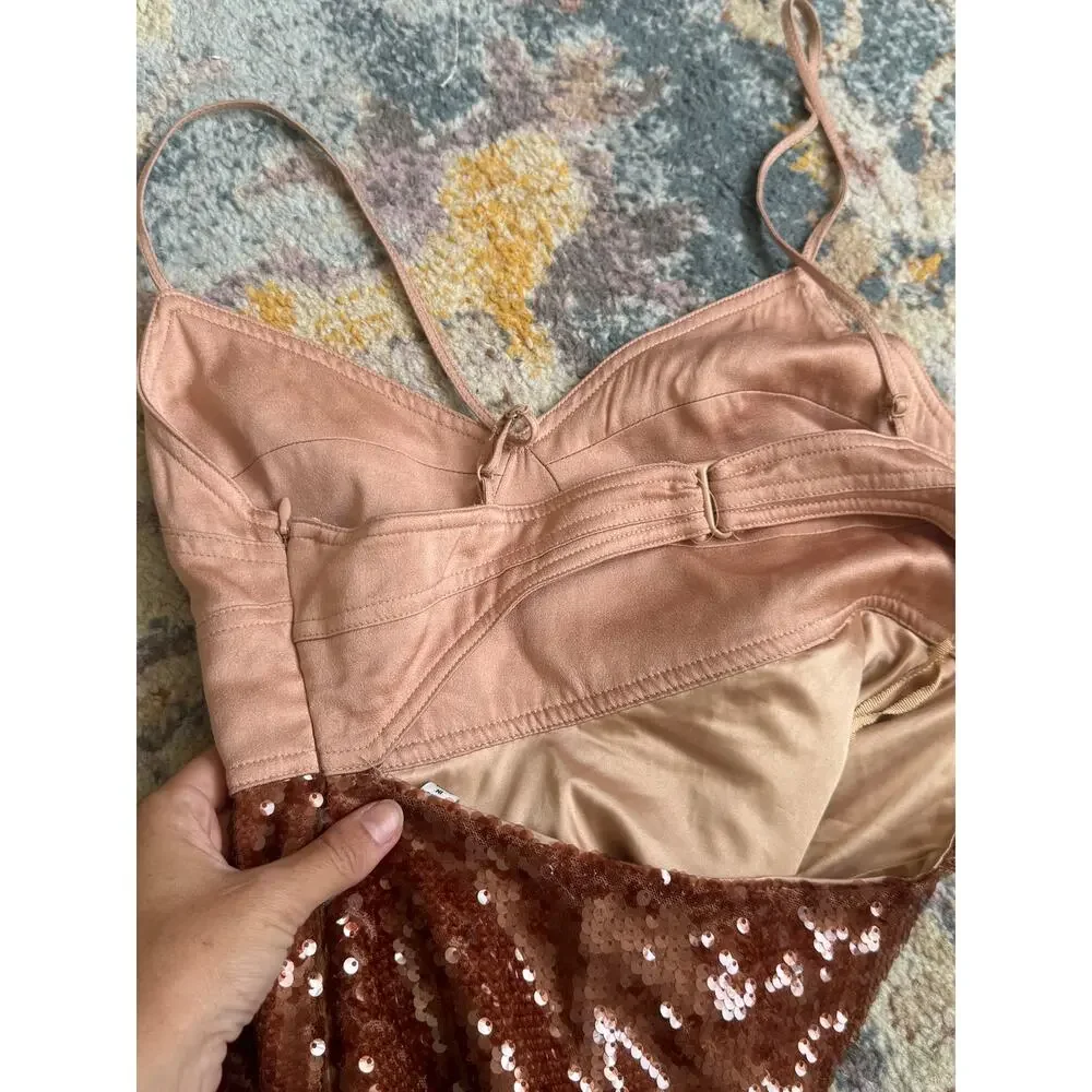A.L.C. Gisele Sequin Midaxi Empire Dress